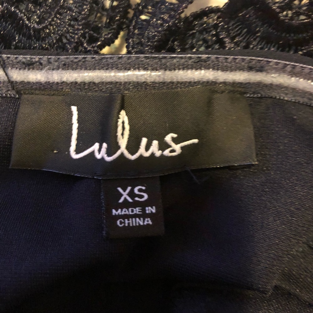 Lulus blue navy lace backless dress - Picture 4 of 4